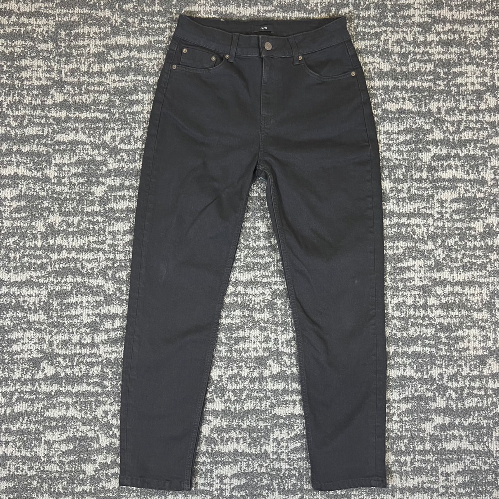 Ruti Skinny Jeans Womens Size 1 Black High Rise Stretch Denim Pants